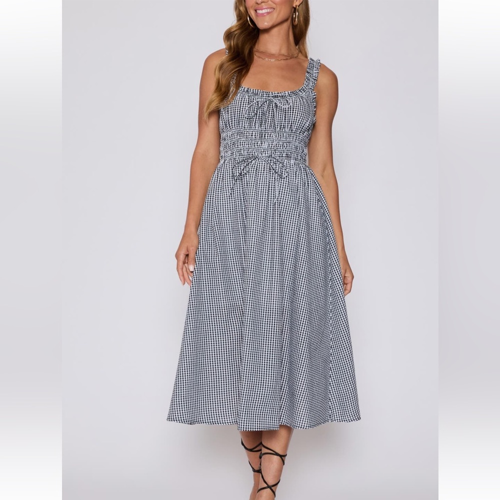 Vici Collection Georgia Gingham Fit & Flare Dress